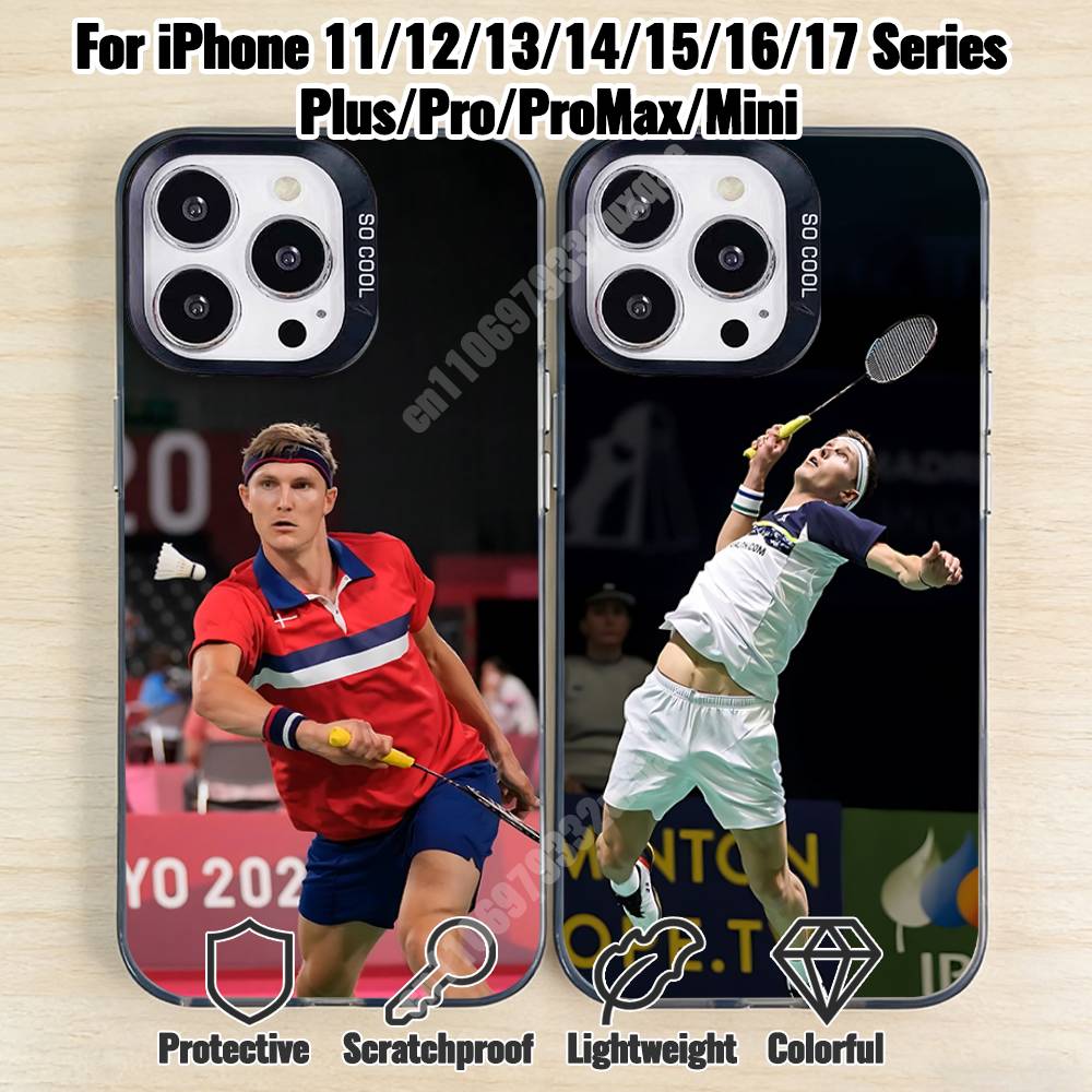 Badminton Denmark - Funda de Silicona Rígida para Teléfono
