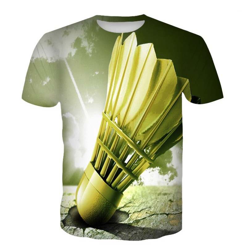 Badminton Wallpaper - Camisetas de bádminton con estampado 3D