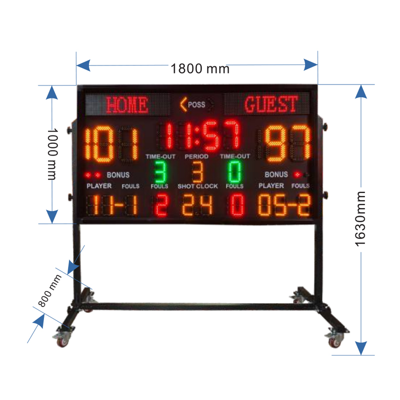 Scoreboard Digital - Marcador Digital LED para Estadios, Pantalla