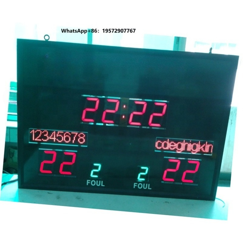Scoreboard Digital - Marcador Electrónico Digital Inalámbrico para Baloncesto,