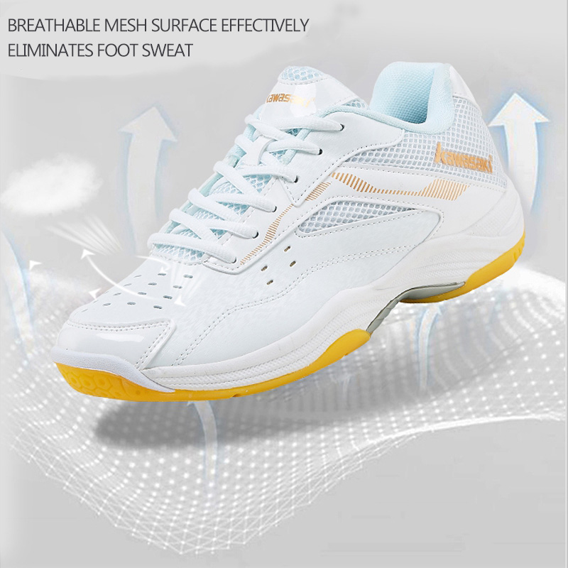 Kawasaki-zapatos de bádminton  - Badminton Footwork reseña y precio