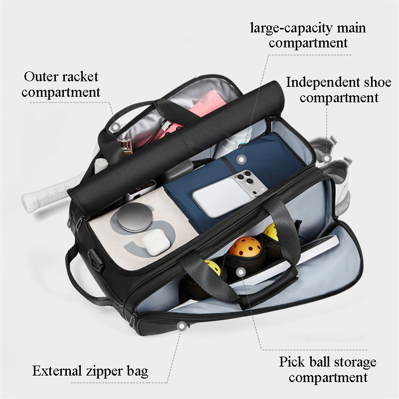 Bolsa de Tenis, Gran Capacidad - Badminton Video reseña y precio
