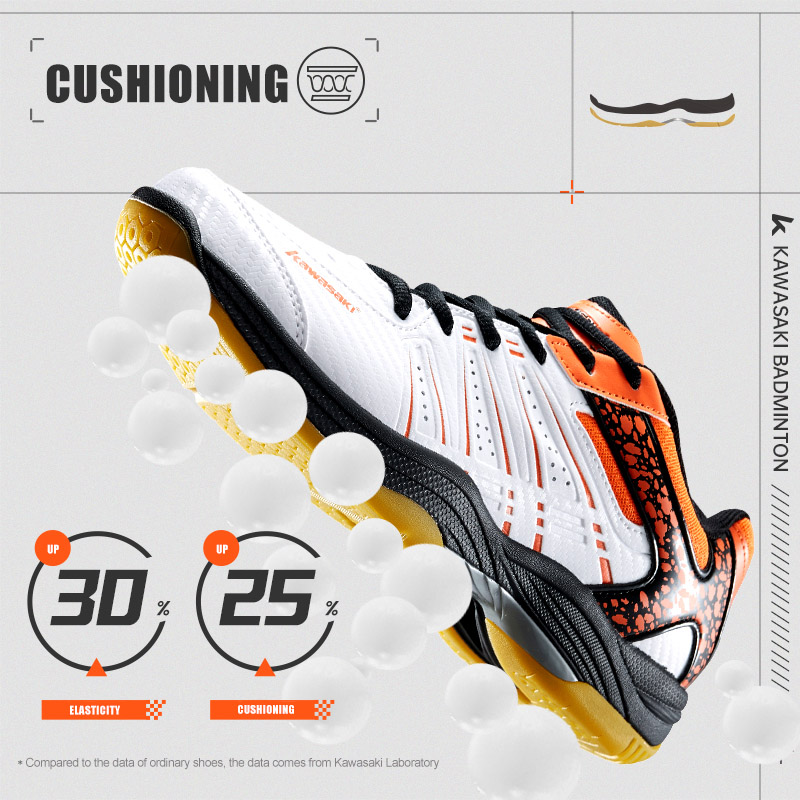 Zapatos de bádminton Kawasaki, - Badminton Footwork reseña y precio