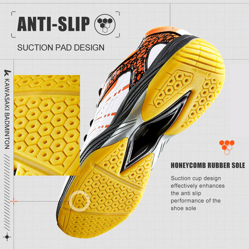 Zapatos de bádminton Kawasaki, - Badminton Footwork reseña y precio